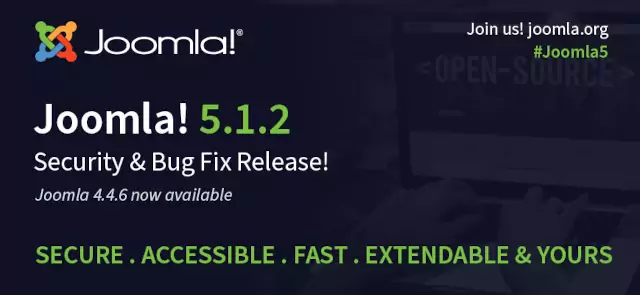 Joomla 5.1.2 and 4.4.6 Security Releases! Secure. Accessible. Fast. Expandable & Yours