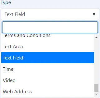 field types