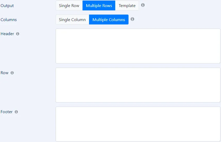 query field multiple display