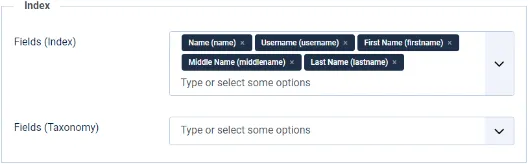 index configuration